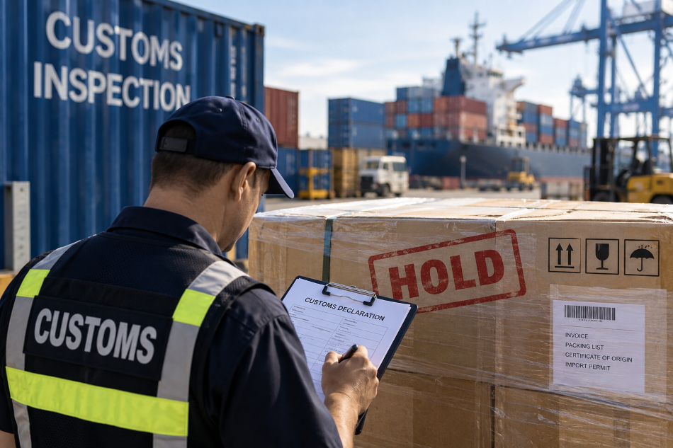 Held at customs